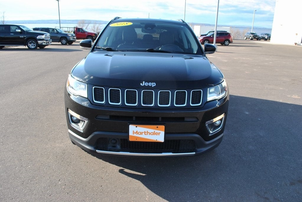 Used 2018 Jeep Compass Limited with VIN 3C4NJDCB6JT340779 for sale in Glenwood, Minnesota