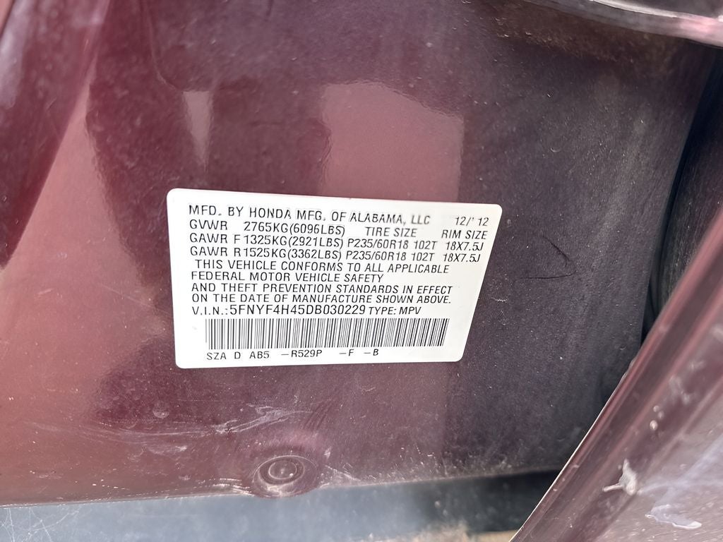 2013 Honda Pilot EX AWD