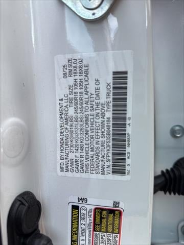 2025 Honda Ridgeline RTL AWD