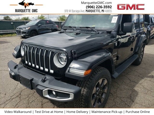 Used 2021 Jeep Wrangler Unlimited Sahara with VIN 1C4HJXEGXMW622610 for sale in Worthington, Minnesota