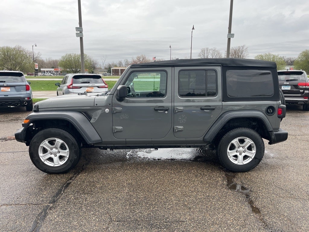 Used 2020 Jeep Wrangler Unlimited Sport S with VIN 1C4HJXDN3LW226498 for sale in Glenwood, Minnesota