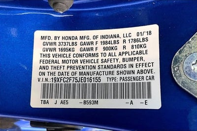 2018 Honda Civic EX