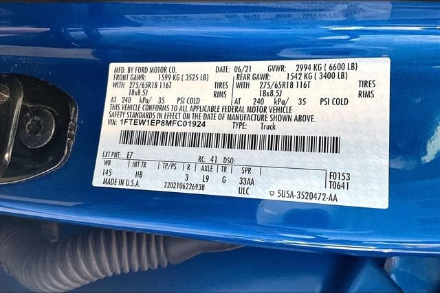 2021 Ford F-150 LARIAT