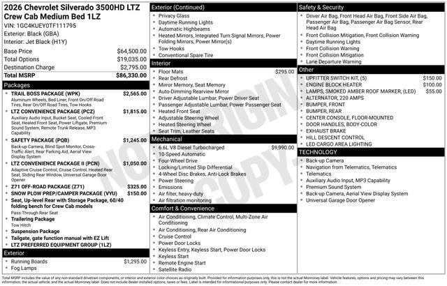 2026 Chevrolet Silverado 3500 HD LTZ