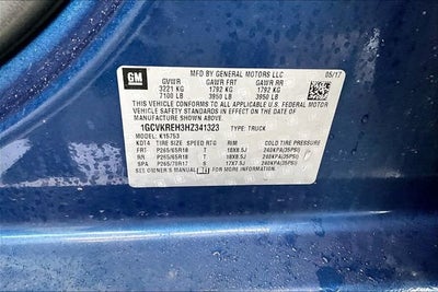 2017 Chevrolet Silverado 1500 LT