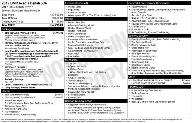 2019 GMC Acadia Denali