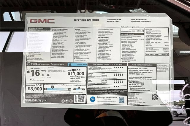 2026 GMC Yukon Denali