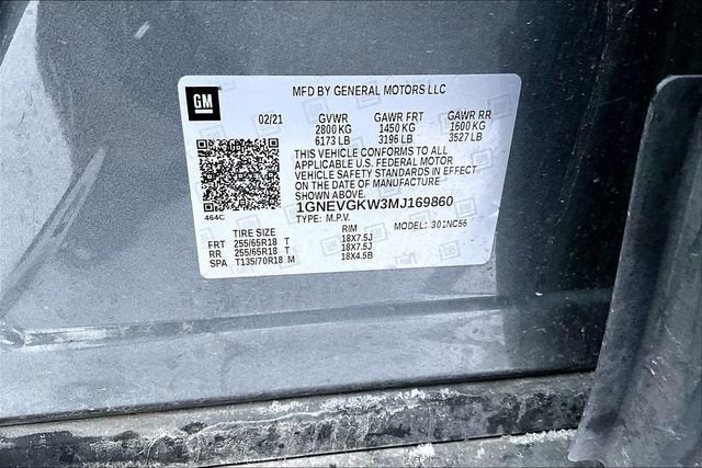 2021 Chevrolet Traverse LT Cloth