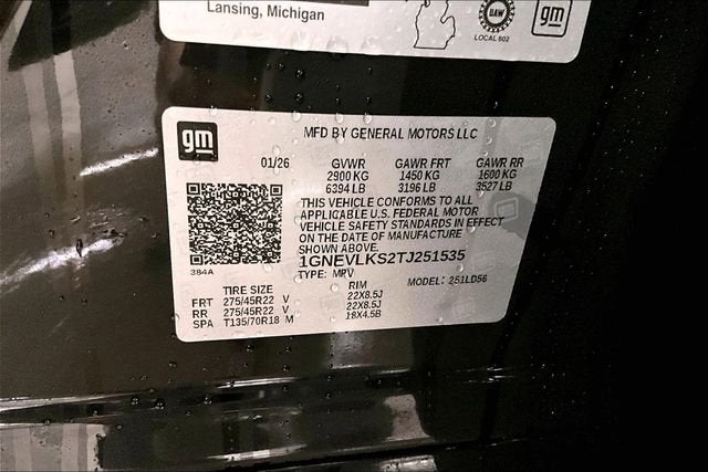 2026 Chevrolet Traverse RS