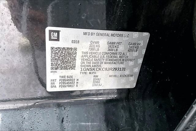 2018 Chevrolet Tahoe Premier