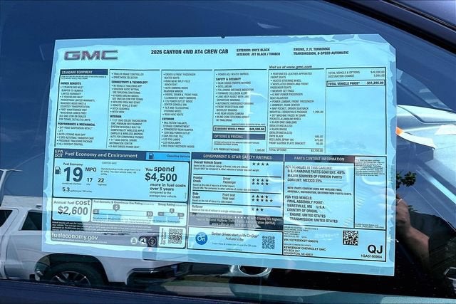 2026 GMC Canyon AT4