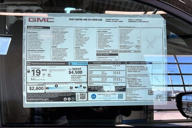 2026 GMC Canyon AT4
