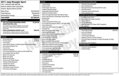 2011 Jeep Wrangler Sport