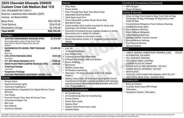 2025 Chevrolet Silverado 2500 HD Custom