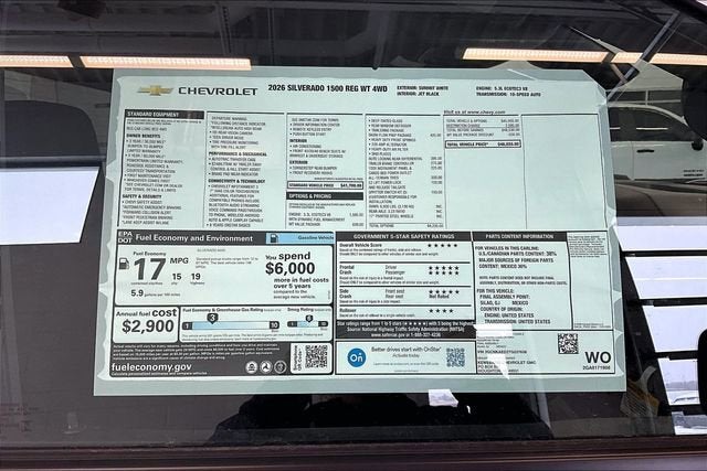 2026 Chevrolet Silverado 1500 WT