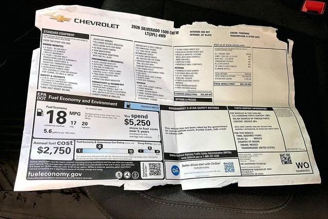 2026 Chevrolet Silverado 1500 LT (2FL)