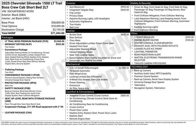 2025 Chevrolet Silverado 1500 LT Trail Boss