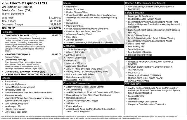 2026 Chevrolet Equinox LT