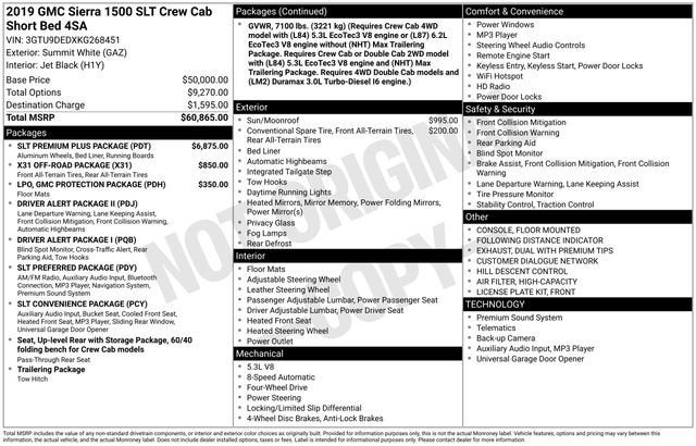 2019 GMC Sierra 1500 SLT