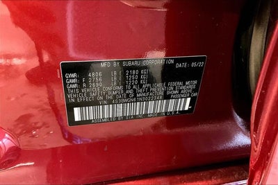 2022 Subaru Legacy Limited XT