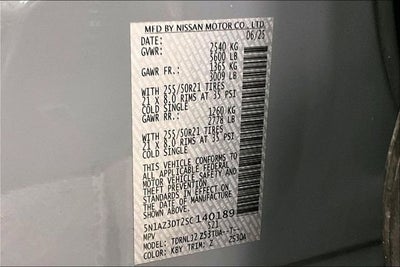 2025 Nissan Murano Platinum