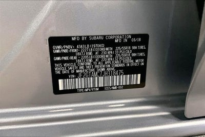 2018 Subaru Crosstrek 2.0i Limited