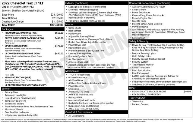 2022 Chevrolet Trax LT