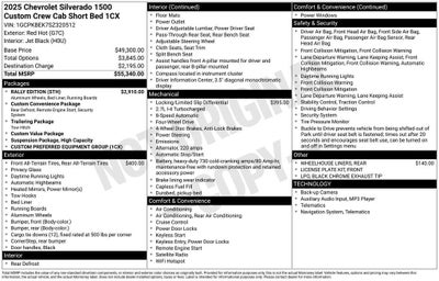 2025 Chevrolet Silverado 1500 Custom