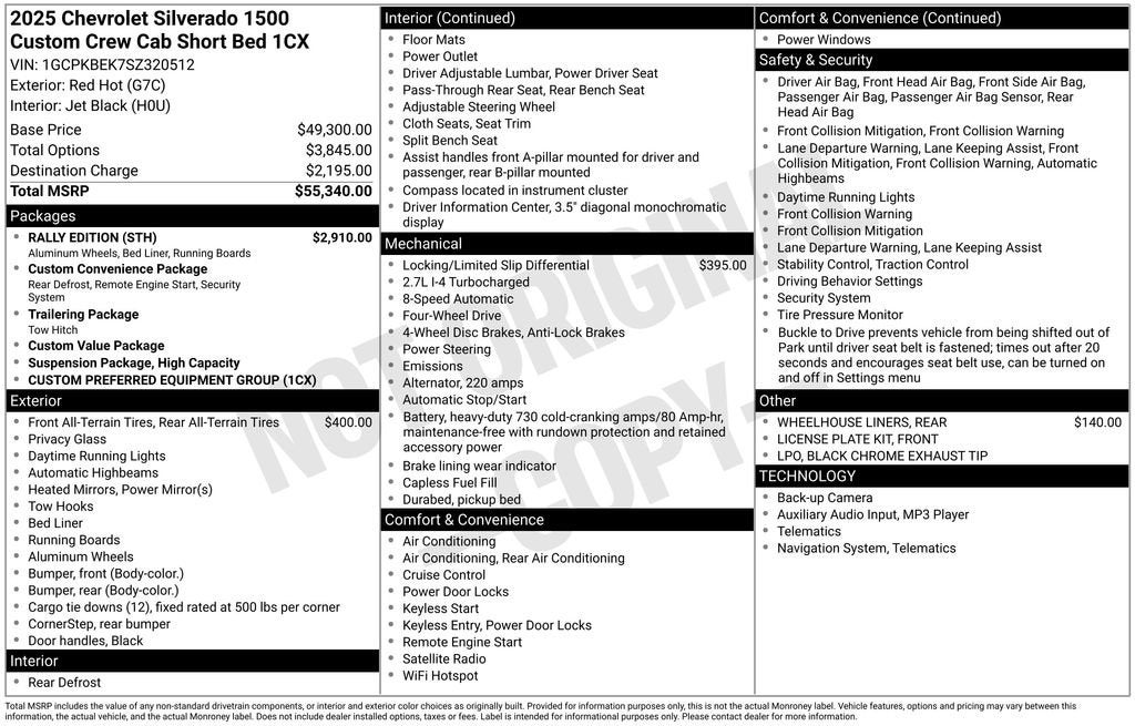 2025 Chevrolet Silverado 1500 Custom