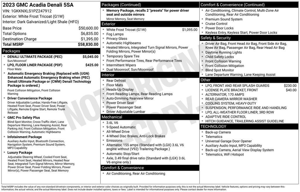 2023 GMC Acadia Denali