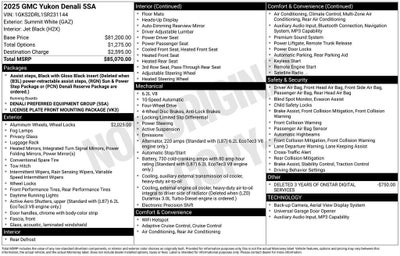 2025 GMC Yukon Denali