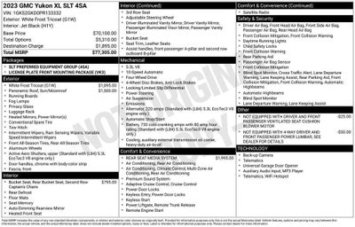 2023 GMC Yukon XL SLT