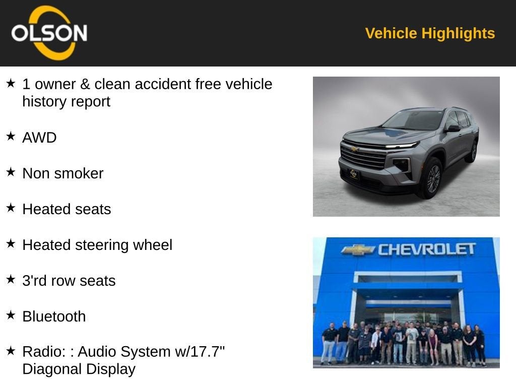 2025 Chevrolet Traverse LT