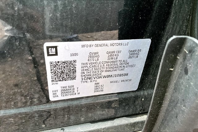 2021 Chevrolet Traverse LT Cloth
