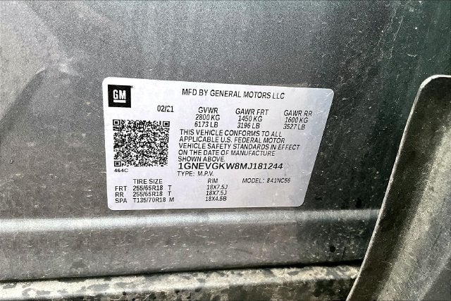 2021 Chevrolet Traverse LT Cloth