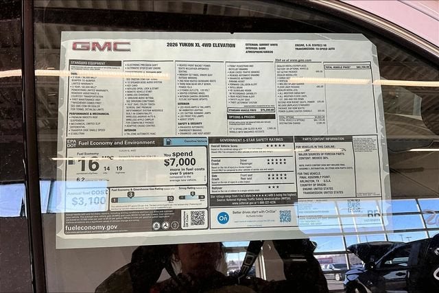 2026 GMC Yukon XL Elevation